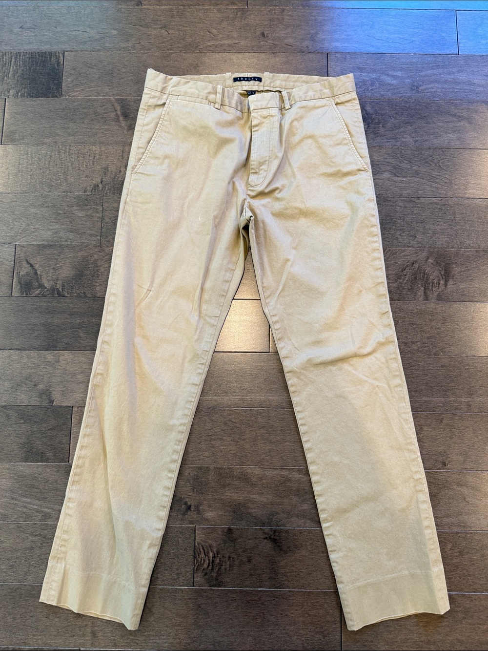 Theory Light Beige Chino Pants - Straight Leg